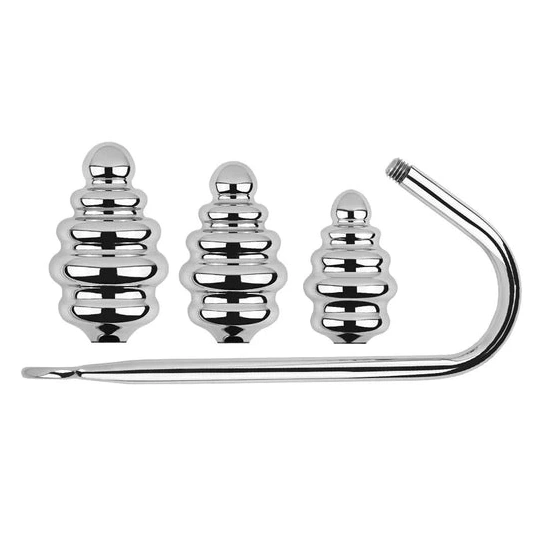 Set Anal GreatBenefit 8826 Screw-in Hook Ribbed 0716